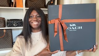 COACH UNBOXING I CAN’T BELIEVE I’VE WAITED MONTHS TO UNBOX THIS BAG 😯 BIRTHDAY BAG🎂 [upl. by Ranip96]