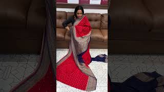 Viscose Banarasi sarees collections for booking visits [upl. by Odnalref360]