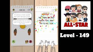 Brain Test All Star Level 149 Find the real ice cream [upl. by Ennirroc132]