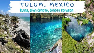 Must see places in Tulum  The Mayan ruins Grand Cenote and Cenote Corazon del Paraiso  tulum [upl. by Jonie736]