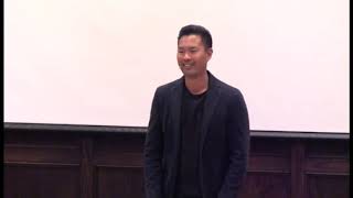 Reinventing the American Dream  Jedidiah Yueh  TEDxIowaStateUniversity [upl. by Lrigybab]