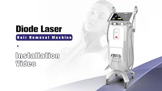 Diode Laser Hair Removal Machine Installation Video [upl. by Ierna631]