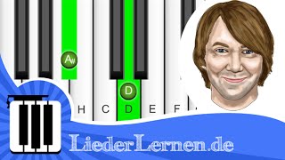 Die Prinzen  Alles Nur Geklaut  Klavier lernen  Musiknoten  Akkorde [upl. by Ataga]