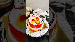 Strawberry Cake Teddy Bear flowers Cake Design youtube shortsfeed shorts cake food video [upl. by Renard]