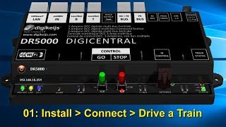 Digikeijs DR5000 01 Install Connect Drive a Train [upl. by Dani889]