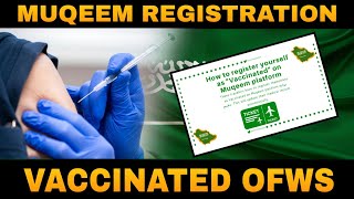 KSA ONLINE PARA SA MGA VACCINATED NA OFW NA PABALIK NG SAUDI [upl. by Viehmann]