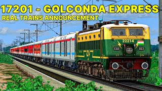 17201 GOLCONDA EXPRESS TRAIN JOURNEYRAILWORKS GAMEPLAYTRAIN SIMULATOR 2022livestreamwap7 [upl. by Ekyt]