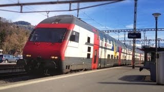 SBB CFF FFS Intercity IC 829 Brig  Zürich  Romanshorn in Thun SBB Re 460 [upl. by Georg]