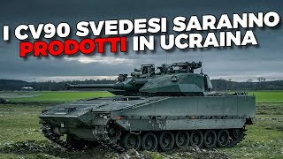 LUcraina insieme alla Svezia intende produrre 1000 veicoli da combattimento di fanteria CV90 [upl. by Eniamej]