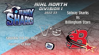 HIGHLIGHTS  Solway Sharks V Billingham Stars  3 Dec 2022 [upl. by Bartolomeo]