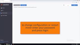 Nanominers new builtin web interface and Nvidia OC [upl. by Namzzaj]