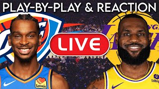 Los Angeles Lakers vs Oklahoma City Thunder LIVE PlayByPlay amp Reaction [upl. by Gabey]