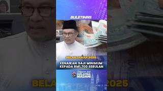 BELANJAWAN  Gaji Minimum RM1700 Kuatkuasa Februari Depan [upl. by Nileuqcaj]