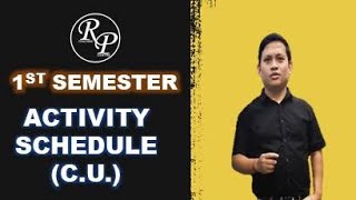 II CU EXAM CCF SEMI 1 II ACTIVITY SCHEDULE [upl. by Icul224]