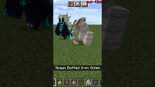 Hollow warden vs Buffer iron golem fight in Minecraft shorts minecraft [upl. by Annohsal]