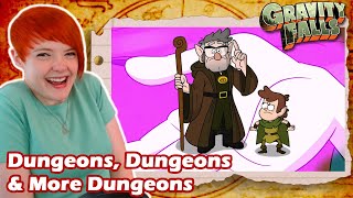 Geeking Out Gravity Falls 2x13 Episode 13 Dungeons Dungeons amp More Dungeons Reaction [upl. by Retsek]