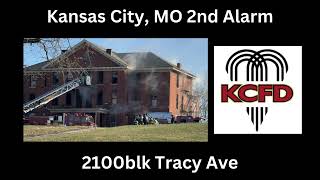 Kansas City MO 2nd Alarm Building Fire Fireground Audio 112924 [upl. by Acirem]