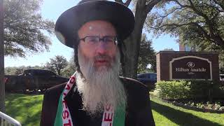 Rabbi protesting the quotJewishquot national Fund in Dallas [upl. by Denten]