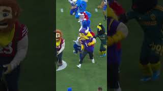 The kids put up a good fight 😂 mascotsvskids rams shorts [upl. by Ingham]