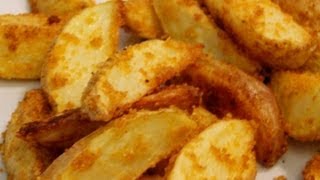 Kartoffelspalten selbst gemacht  einfach schnell und lecker  Schritt für Schritt Rezept  recipe [upl. by Ahsinom403]