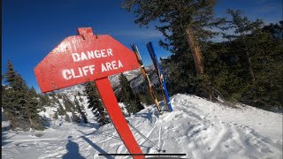 Skiing Boundary Chutes Solitude Mountain Honeycomb Canyon [upl. by Jehial688]