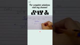 Class9 Ex52 class9 algebra class9maths ex5 2 sindhboard maths shorts viralvideo karachi [upl. by Wallack810]