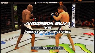 silva vs michael bisping slow motion hd slow mo project [upl. by Saoj]