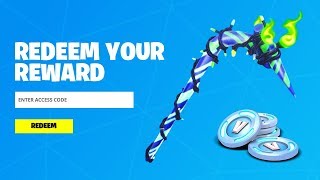 REDEEM THE FREE PICKAXE CODE in Fortnite How To Get Minty Pickaxe [upl. by Lerud369]