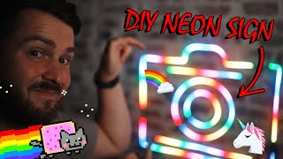 DIY NEON ZEICHEN SELBST BAUEN [upl. by Noelle]