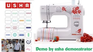 Usha Janome Allure dlx Electric Sewing Machine 21 Stitches [upl. by Bartolome406]