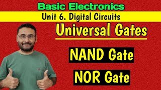 Universal Gates  NAND gate  NOR gate  Digital Circuits  Logic Gates [upl. by Melvina]