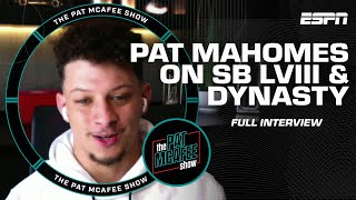 Patrick Mahomes on GOAT debate Chiefs Dynasty amp 3PEAT 👀 FULL INTERVIEW  Pat McAfee Show [upl. by Rudich]