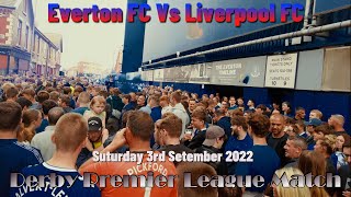 Everton vs Liverpool Derby Day Walk Around Goodison Park  Premier League Atmosphere [upl. by Win]