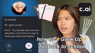 Asking CHARACTER AI for BACK TO SCHOOL ADVICE 📚 [upl. by Katonah310]