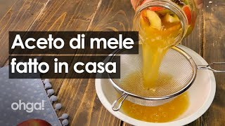 Aceto di mele con gli scarti come riutilizzare in cucina la buccia e il torsolo di mela [upl. by Rabin]