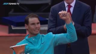 Best Rafael Nadal Shots And Winning Moment  Rome 2019 [upl. by Ycrad]