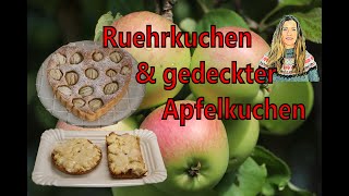 Apfelkuchen Hier das beste Rezept fuer einen saftigen Ruehrkuchen amp einen gedeckten Apfelkuchen [upl. by Elise]