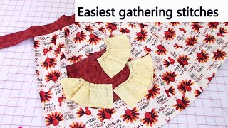 How To Gather Fabric The Easiest Way  Sew Anastasia [upl. by Raine]