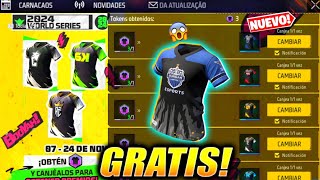 BUG o ERROR RECLAMA GRATIS PLAYERAS FFWS 2024 COMO FUNCIONA INTERCAMBIO CAMISAS amp MAS FREE FIRE [upl. by Anaes933]