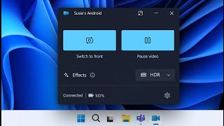 Windows 11 will soon use your Android Phone as a Webcam [upl. by Frankhouse]