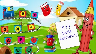 barashada caruurta BTJ amp aeiou Somali Q1aad 2020 learning somali alphabet [upl. by Abita]