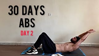 INTENSE ABS IN 30 DAYS CHALLENGE  DAY 2 [upl. by Ialda]