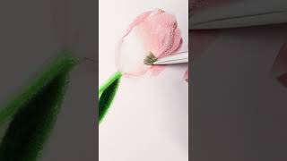 Unbelievable Colored Pencil Botanical Drawing  See the Tulip Come to Life [upl. by Nnaeel]