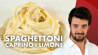 Spaghettoni caprino e limone freschi e delicati ESTATE [upl. by Lajib]