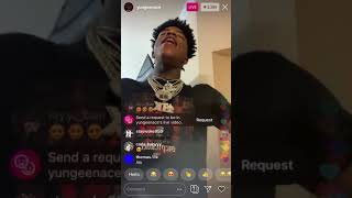 YUNGEEN ACE SINGING ON INSTAGRAM LIVE 🔥 [upl. by Aecila]