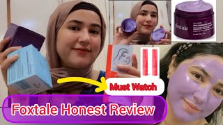 FOXTALE PRODUCTS HONEST REVIEW BY SUMBUL ❌✅🤌RESULTS IN 1 USE [upl. by Quillan]