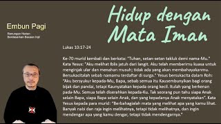 Hidup dengan Mata Iman  Lukas 101724 [upl. by Hayott]