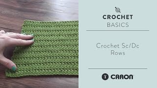 Crochet ScDc Rows [upl. by Kirshbaum663]