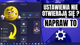 Napraw USTAWIENIA Które Nie Otwierają Się W Systemie Windows 10  2 SPOSOBY [upl. by Felicdad]