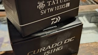 Shimano Curado DC Vs Daiwa Tatula TW SV please sub if you enjoyed the vs [upl. by Coco]